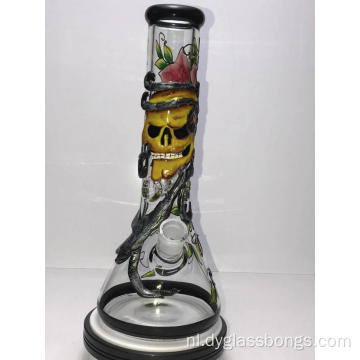 Glazen Bong Bongs met monsterlijke hand schilderij patroon